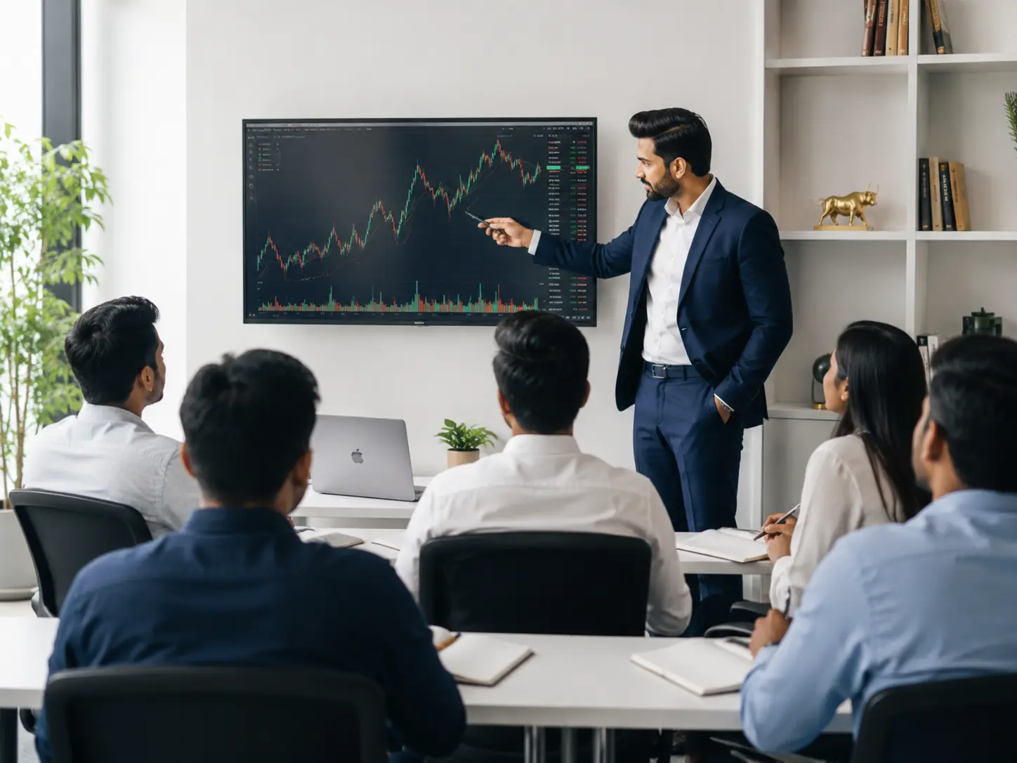 Offline classroom trading education