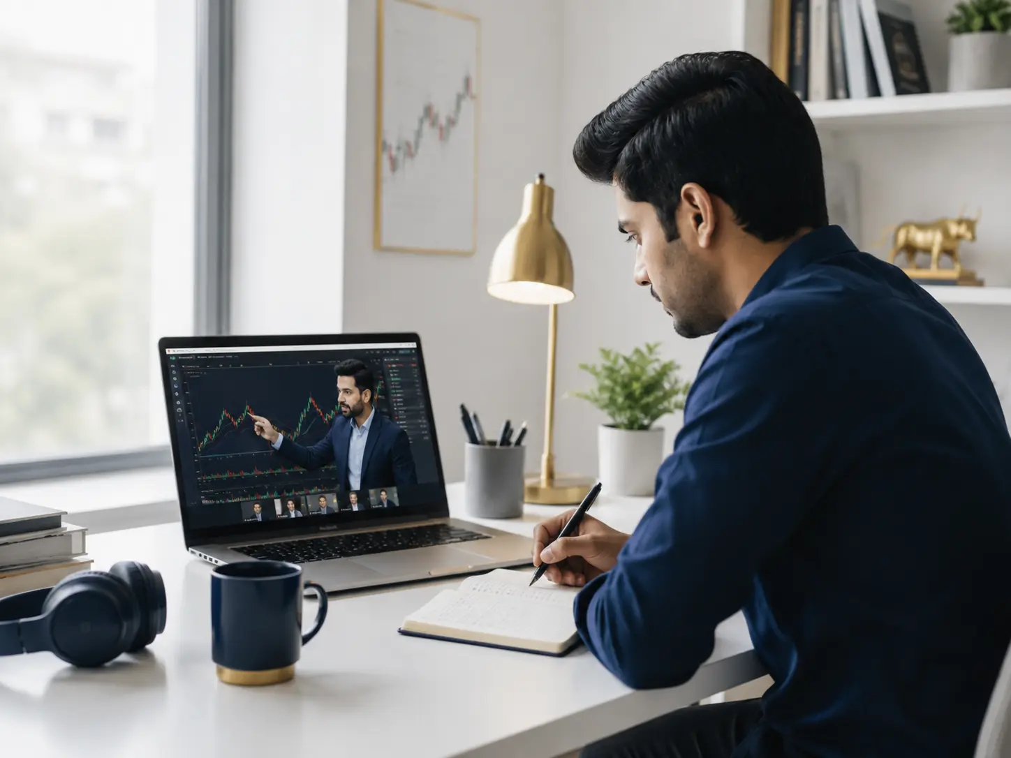 Online trading education session